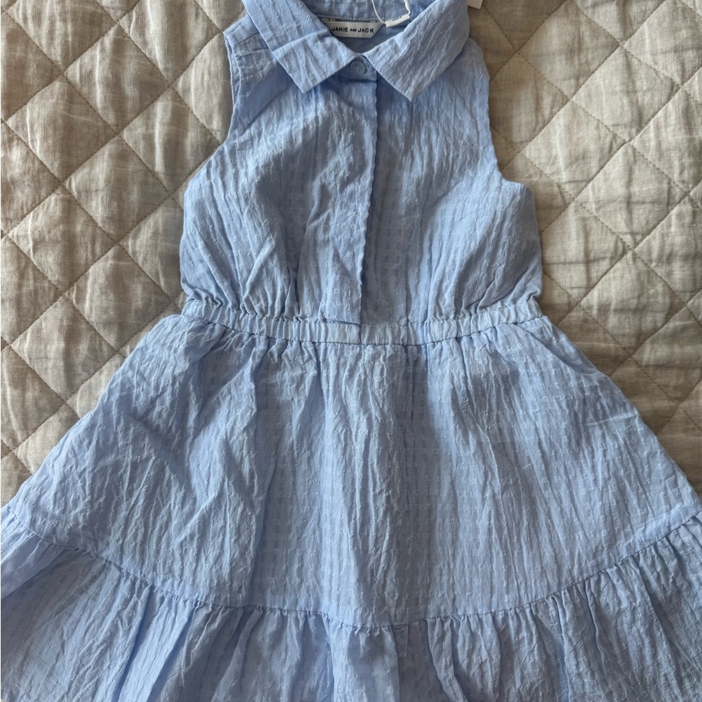 Janie & Jack Blue Collared Kids 2T Dress